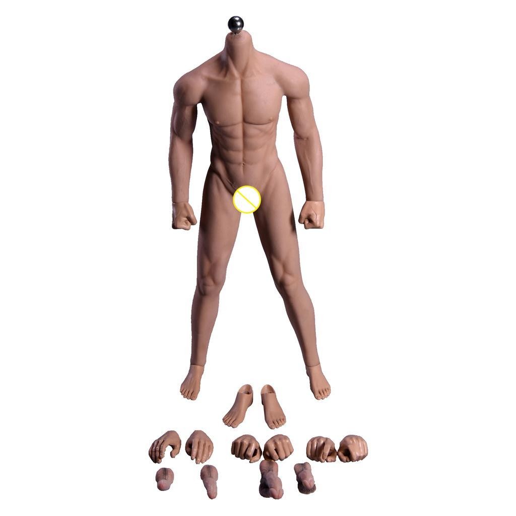Silicone Flexible 1/6 Male Body Action Figure Seamless Man Dolls 12inch