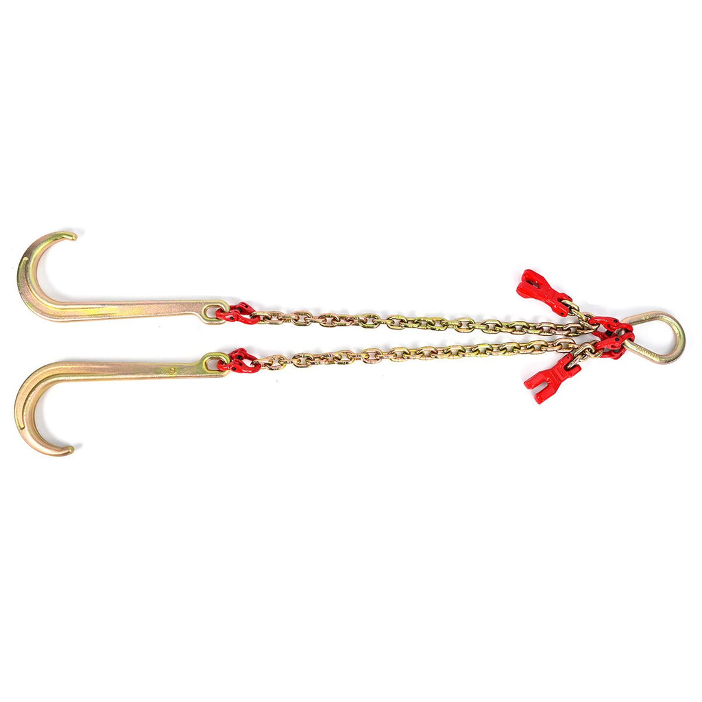 V-Assembly J Hook 1 Metre Brother Winch Chain Tow Recovery Assistance Off Road