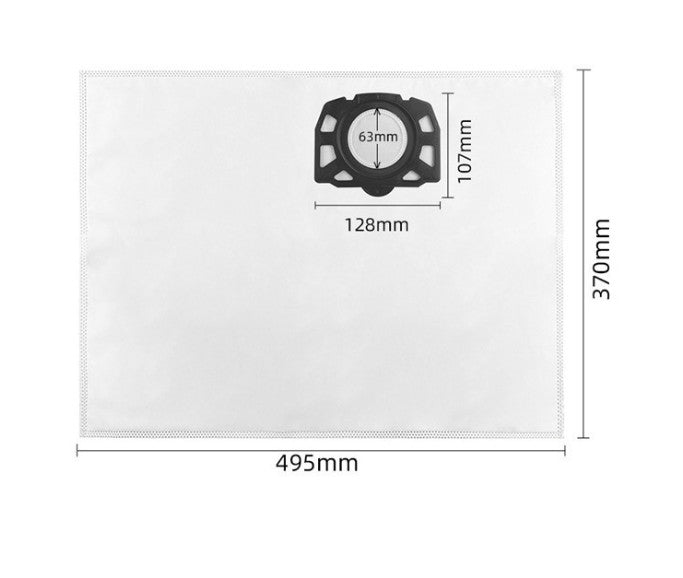 10 Bags Karcher KFI 357 WD2 WD3 Fleece Filter Bags Pack 4 2.863-314.0 Part