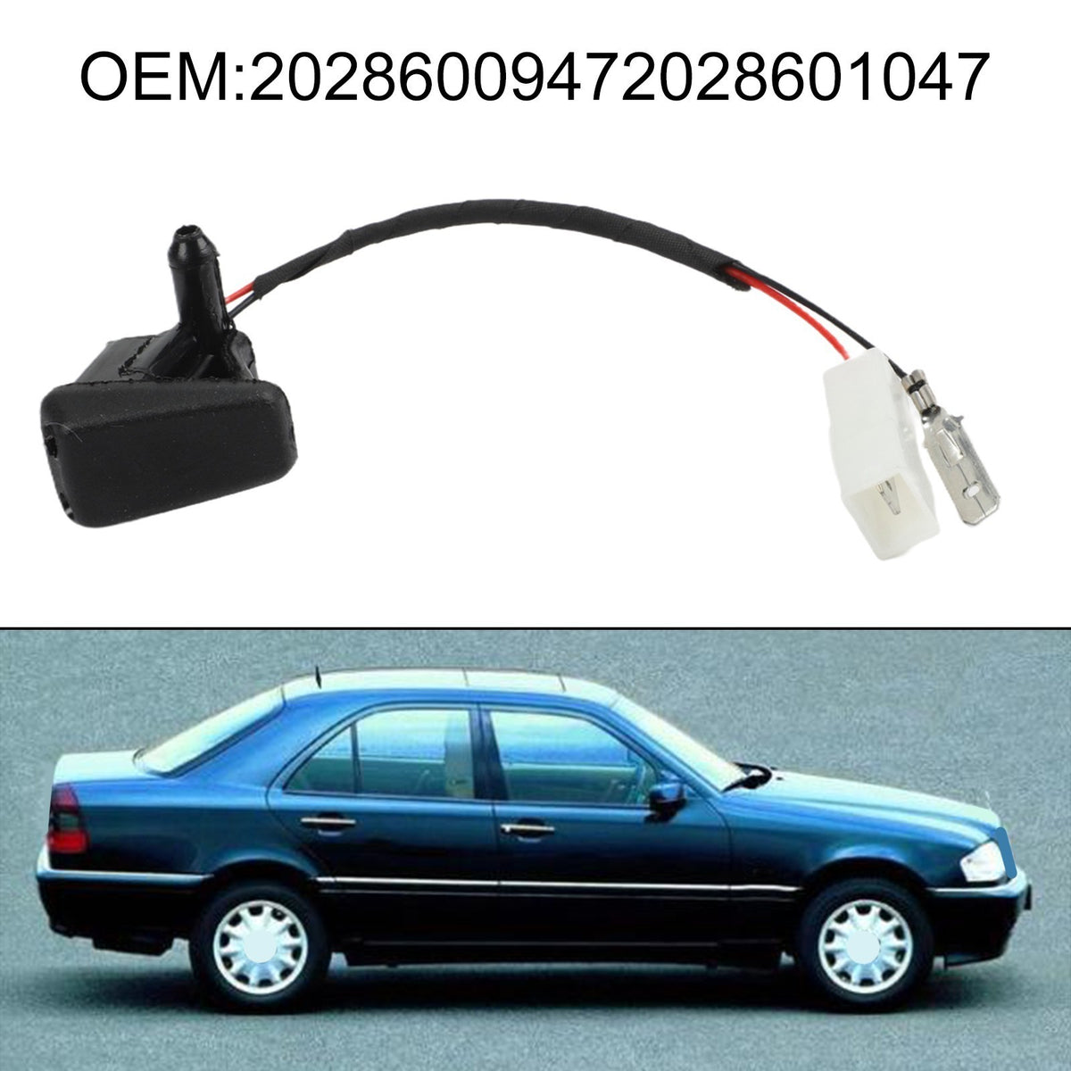 For Mercedes-Benz Heated Washer Nozzle OEM 2028600947 Replacement Installation