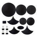 14Pcs Drum Mute Pads Silencer Drumming Practice Rubber Foam Pad Cymbal Mute Pad