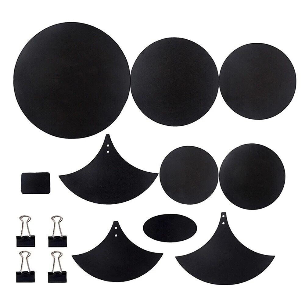 14Pcs Drum Mute Pads Silencer Drumming Practice Rubber Foam Pad Cymbal Mute Pad