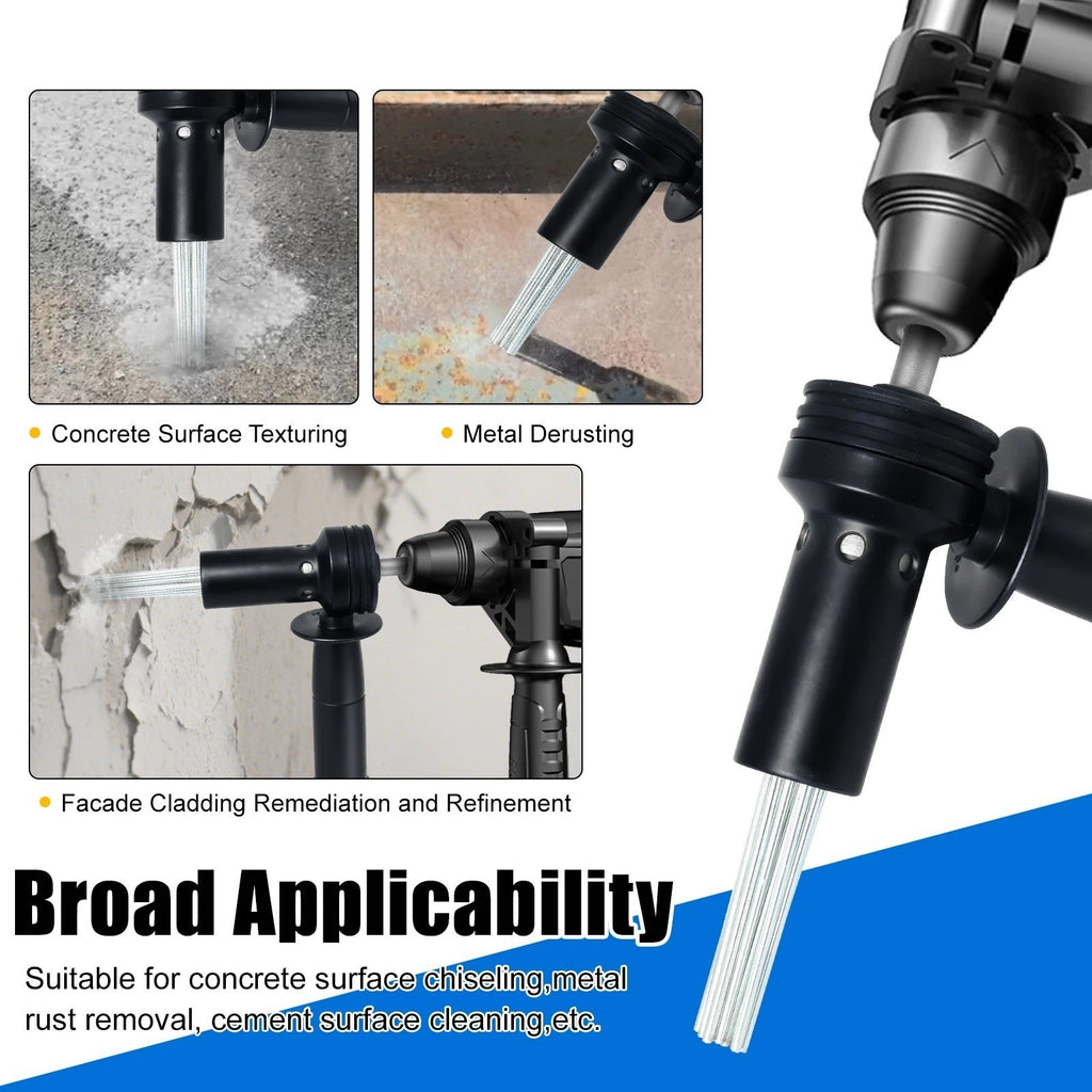 SDS Plus Electric Hammer Needle Scaler Adapter for Rust Removal Concrete Drillin