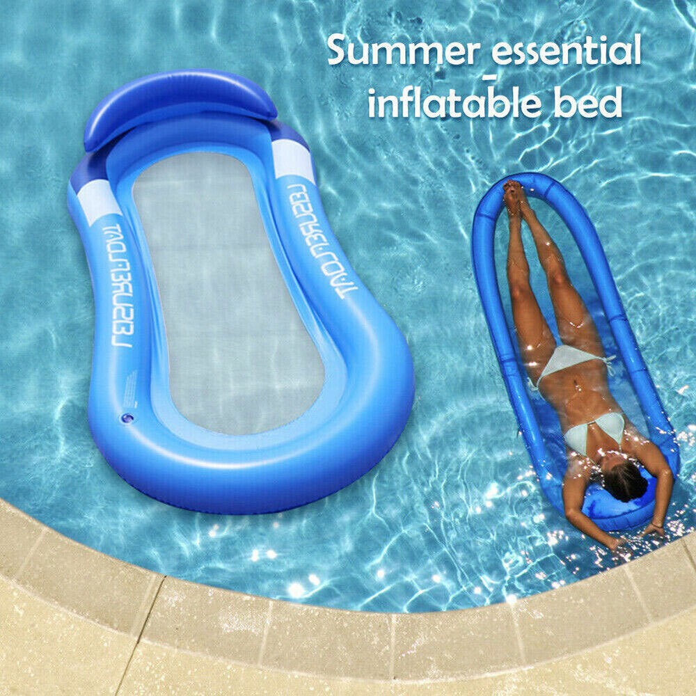 Inflatable Water Floating Bed Adult Sewimming Pool Beach Float Mattress Hammock