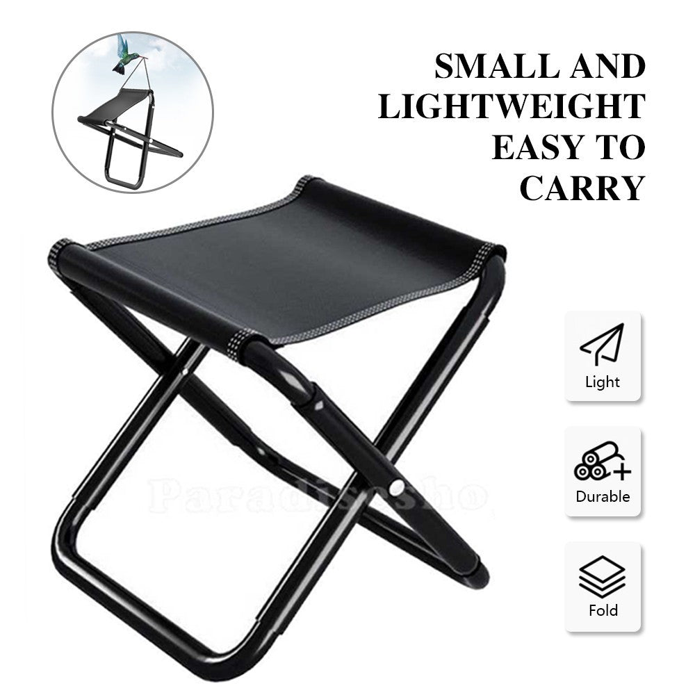 Fishing Camping Picnic Chair Seat Hiking Portable Outdoor Folding Stool UK