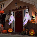 2 LED Light Ghost Windsock Halloween Decor Garden Decor Props Party Home Hanging