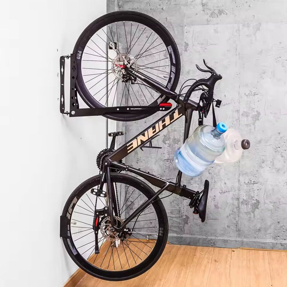 Heavy Duty Swivel Bike Rack Wall Mount with 180° Rotation Space-Saving Bike Rack
