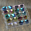 Box Acrylic Stand Jewelry Organizer Sunglass Display Rack Glasses Frame Tray