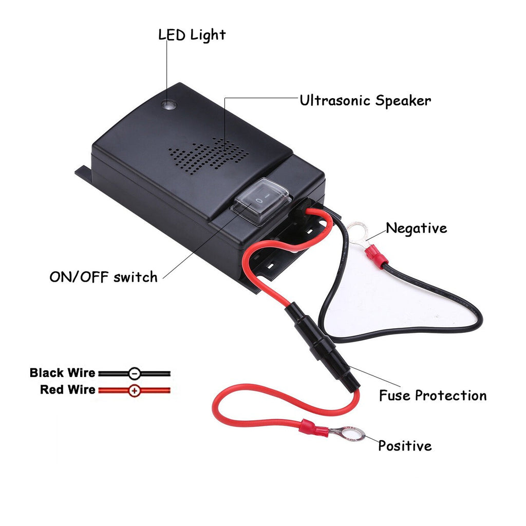 Car Vehicle Ultrasonic Mouse Repeller Rat Rodent Pest Reject Deterrent Control