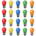 20x 5W LED Coloured GLS A60 Light Bulb B22 or E27 RED BLUE GREEN YELLOW ORANGE