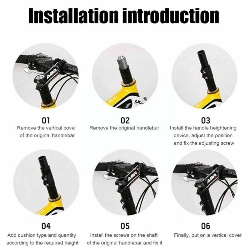 Bicycle Stem Riser Handlebar Riser Adapter Fork Stem Extender  Bike Repair Part