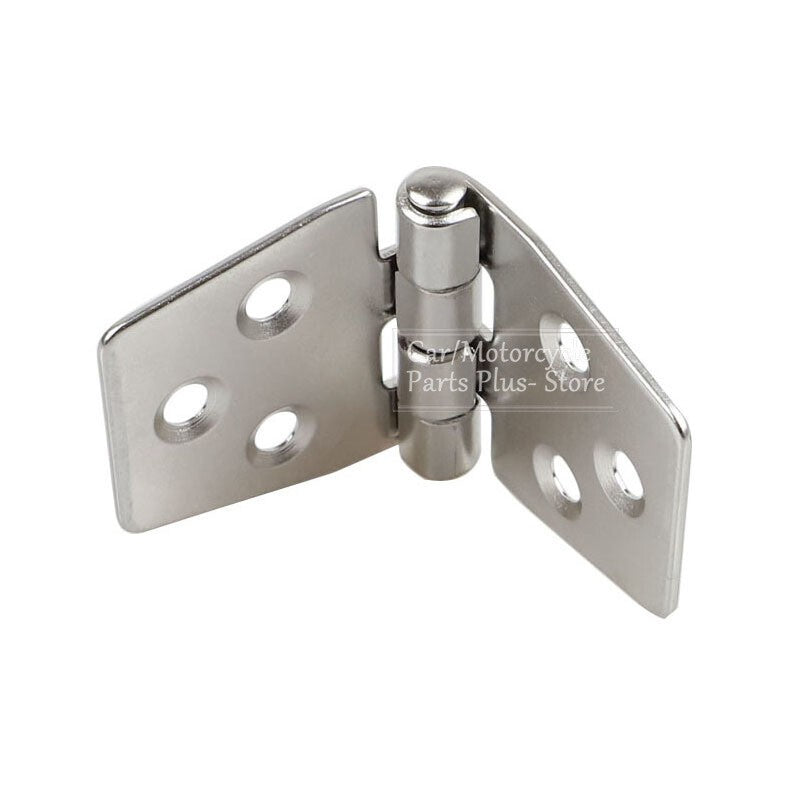 2 x Door Hinge 76 x 38mm, 6 Hole Stainless Steel Horsebox Yacht Boat Marine