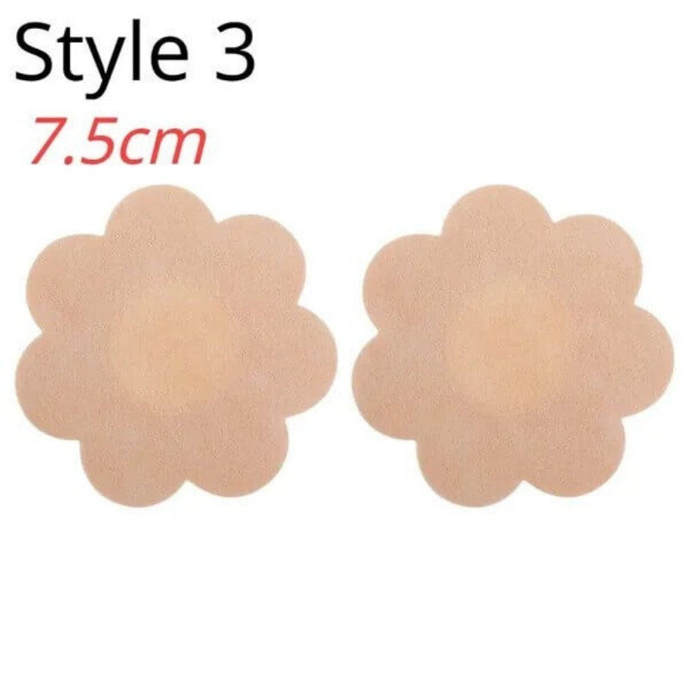 60PCS Nipple Covers Stickers Breast Pasties Adhesive Bra Strap Nipleless Cover