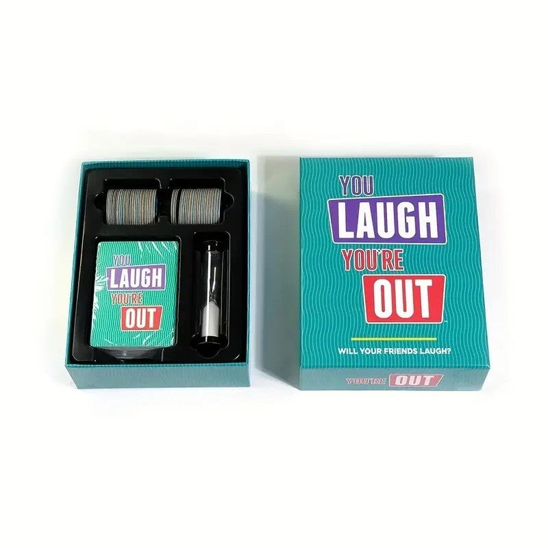 You Laugh You're Out Board Game Christmas Party Family Gathering Card Games