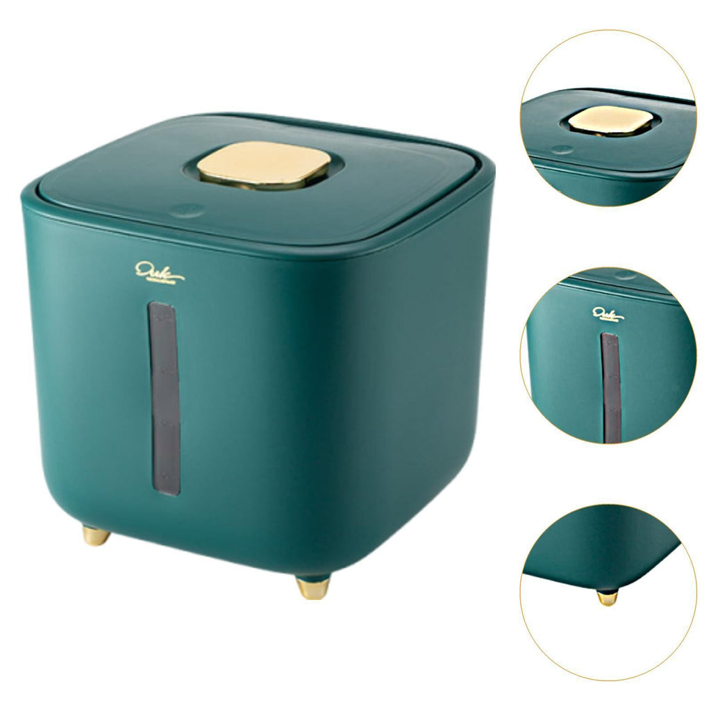 Rice Container Storage Box Kitchen Organization Leakproof Pet Food Dispenser.*