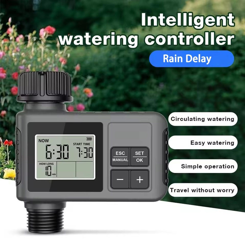 Automatic Water Timer Irrigation Watering System Sprinkler Garden Programmer Set