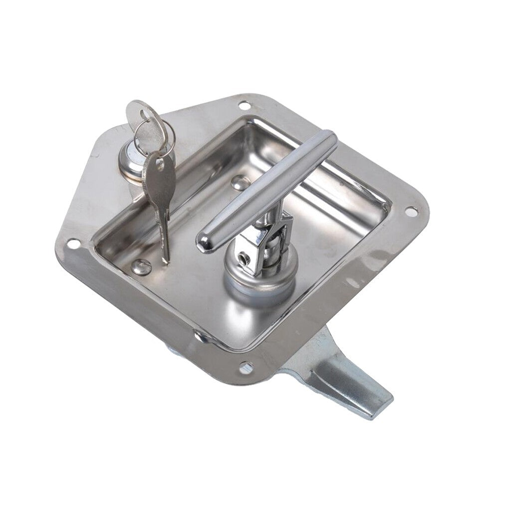 304 Stainless Steel Drop T Tee Handle Tool Box  Truck Horsebox Lock