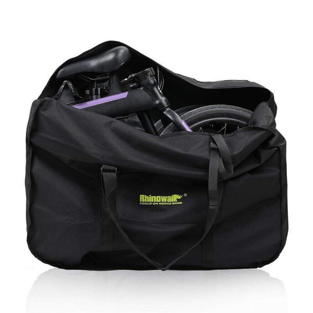 20 Inch Black Folding Bike Bicycle Carrier Bag Carry Transport Travel Pouch Case