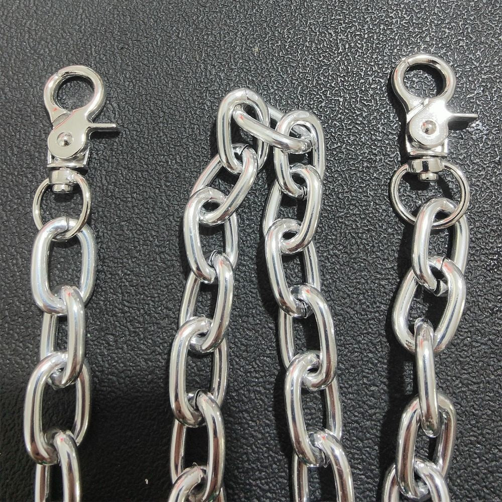 Big Ring Wallet Chain Metal Link Belt Chain Biker Chain  Casual Style