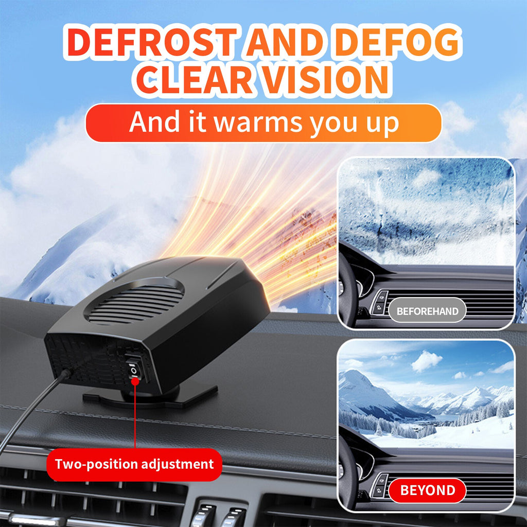 150W Car Heater 12V Windshield Heating Fan Defogger Defroster Demister Portable