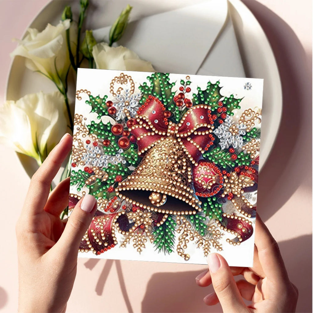 Christmas DIY Diamond Art Painting Greeting Card Set 5D DIY Diamond Painting Set