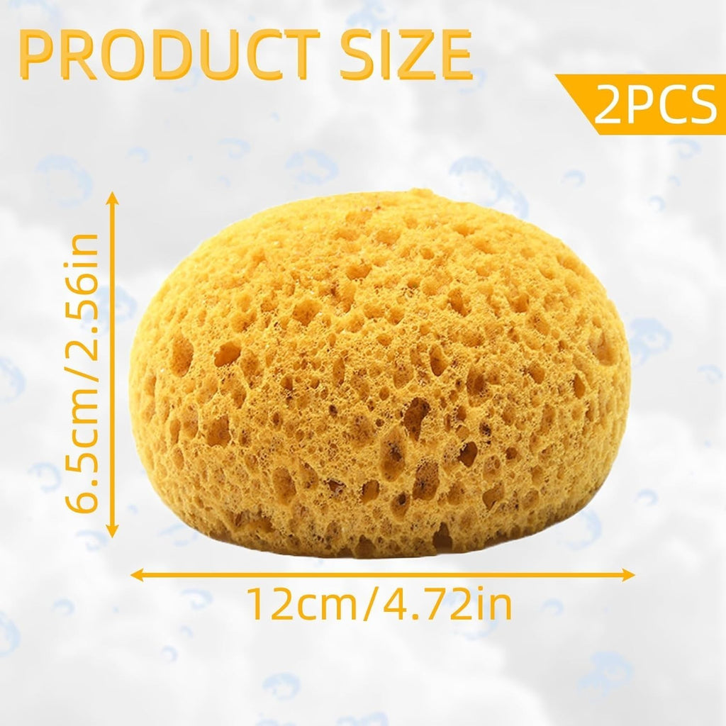 2x Large Bath Sponges Soft Body Shower Scrubber Exfoliating Sponge UK