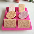 DIY Silicone Soap Mold 6 Forms Oval Rectangle Cake Mould Homemade Making Craft