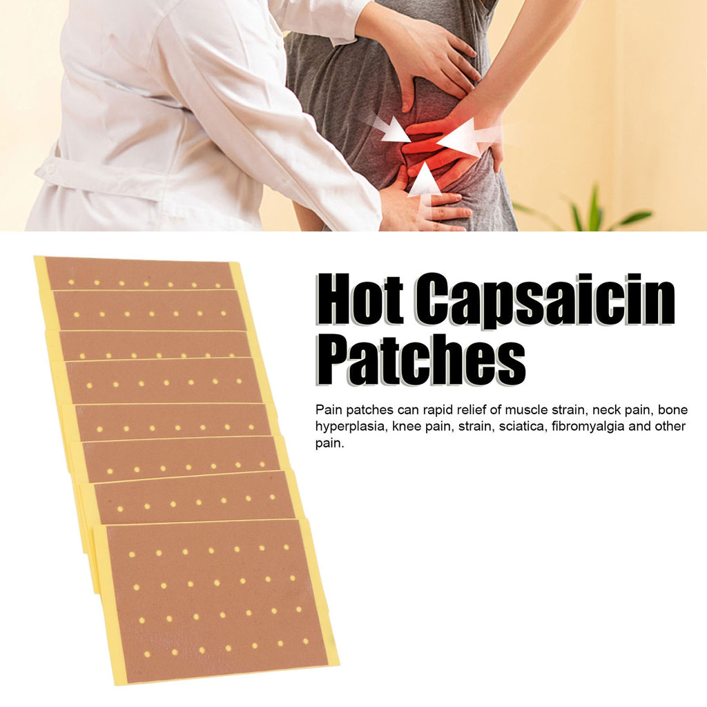 40pcs Pain Patches Capsaicin Extract Remove Discomfort Breathable Muscle Str