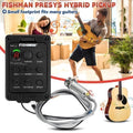 Fishman 4 Band 301 EQ Tuner Mic Presys Blend Acoustic Guitar Pickup Preamp UK