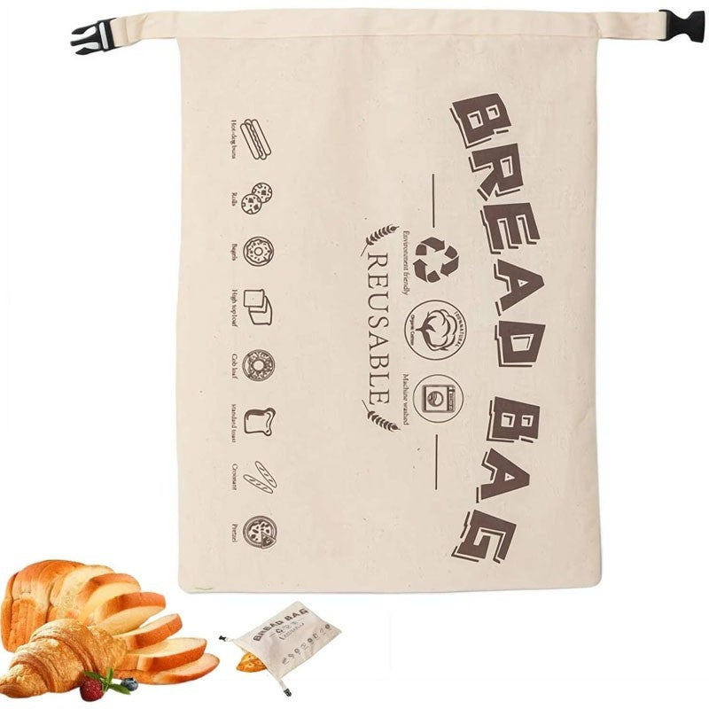 Premium Extra Large Reusable Beeswax Bread Bags Cotton Linen Storage Keep Fresh