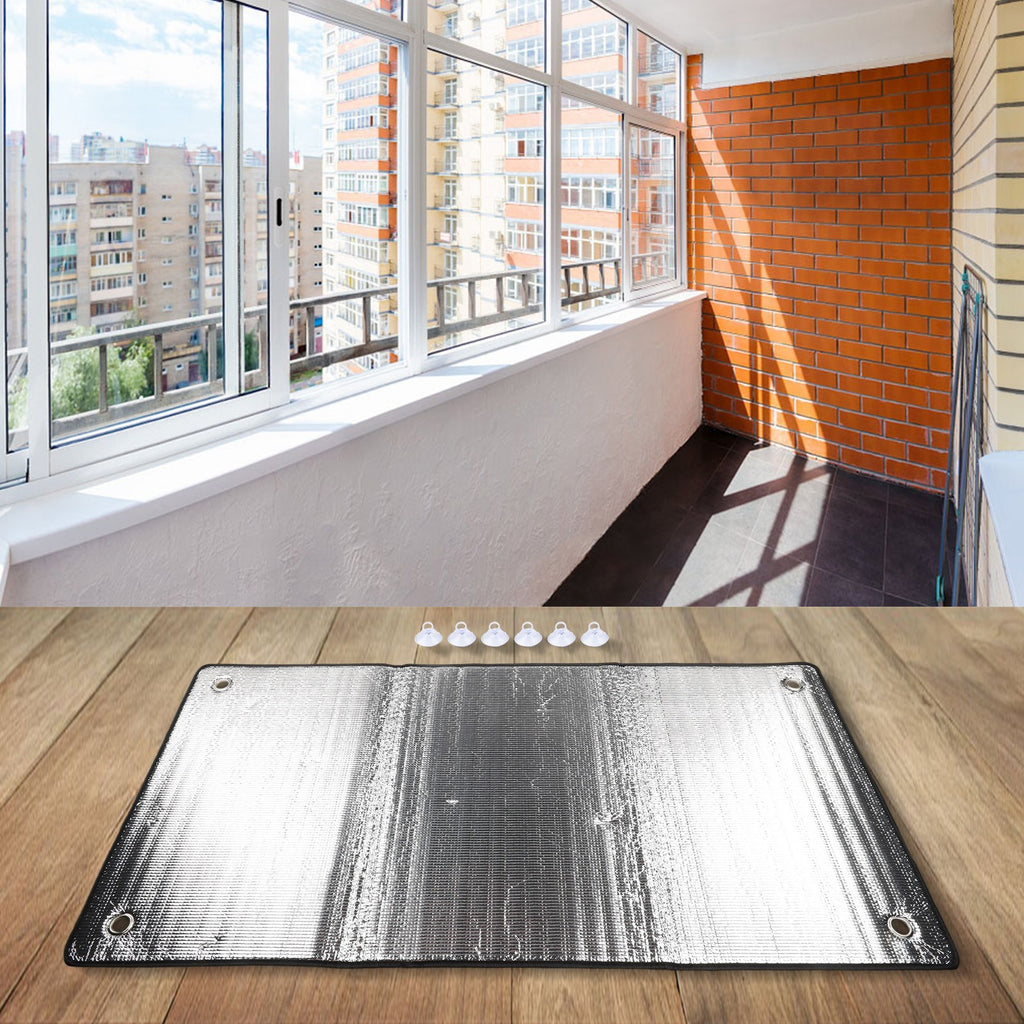 Heat Insulation Aluminum Foil Window Film with Suction Cup for Easy Installation