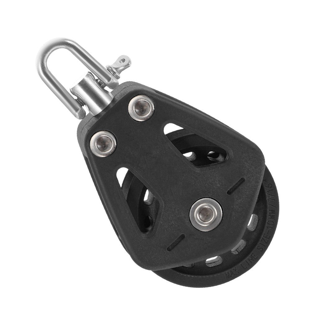 Single Swivel Pulley Block Nylon Fitness Bearing Lifting for Sailboat