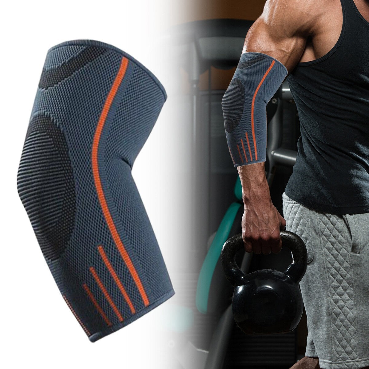 2X Elbow Support | Brace Compression Sleeve Arm for Arthritis Relief Sports Gym