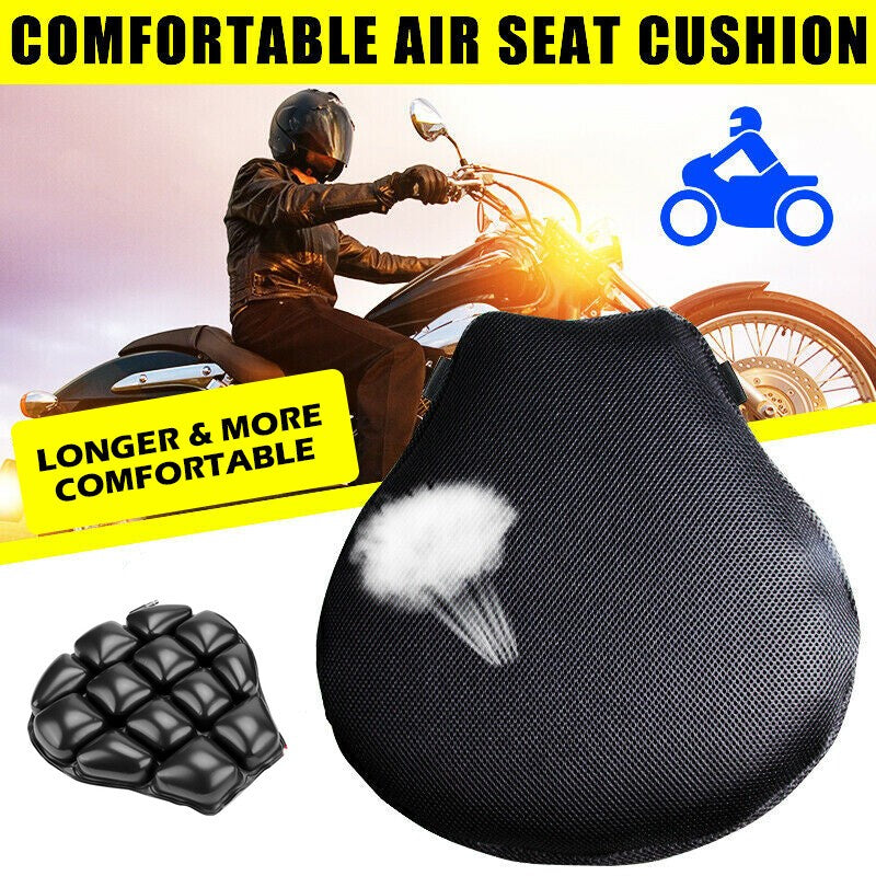 Motorcycle Inflatable Seat Cushion 3D Tourtecs Air Motorbike Pillow Pad UK