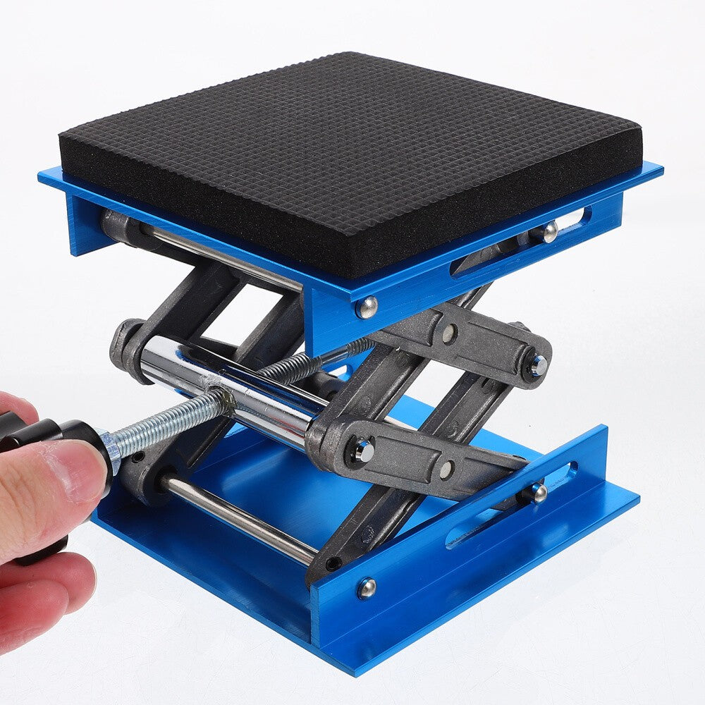 New Lifting Table Aluminum Bracket Lab Jack Hand Held Height Adjustable