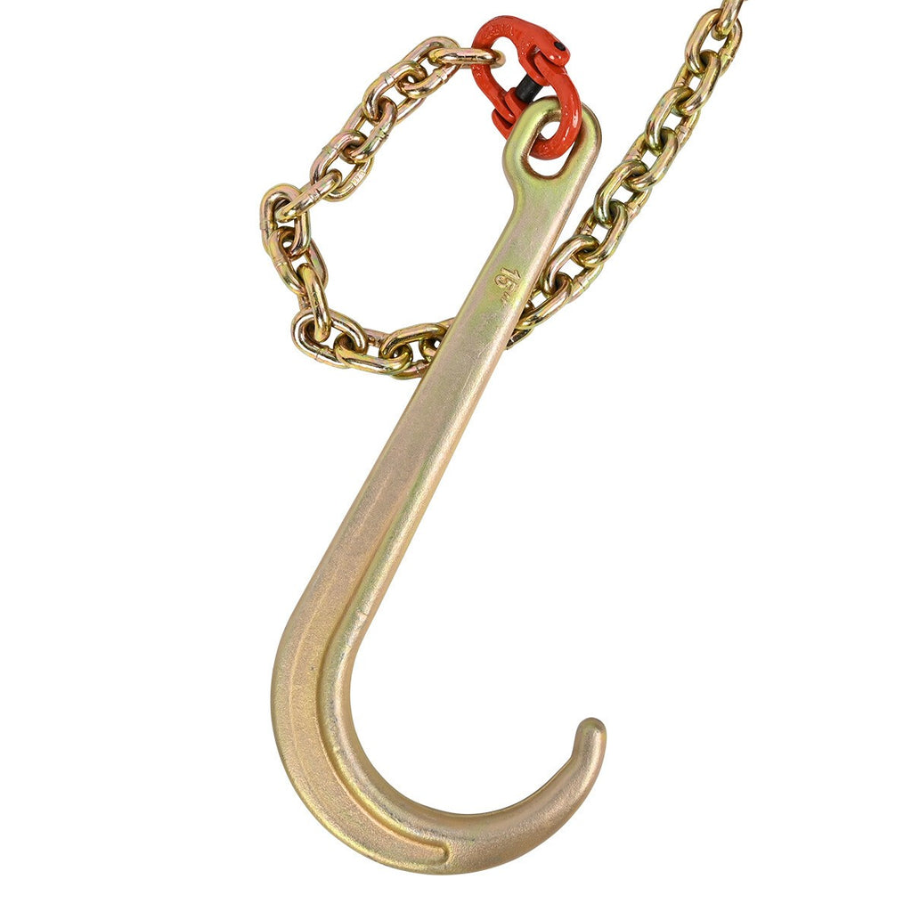 V-Assembly J Hook 1 Metre Brother Winch Chain Tow Recovery Assistance Off Road