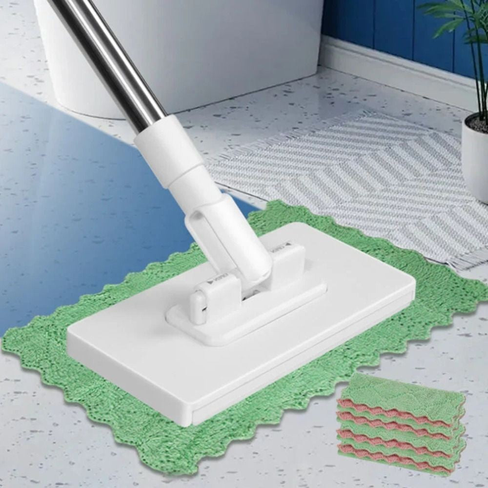 Clamping Dust Mops 360° Rotating Head Automatic Mop Clip  Dust Removal