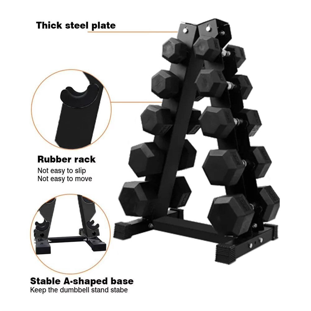 5 Tier Vertical Dumbbell Storage Rack Weight Stand Home Gym Fitness Storage UK