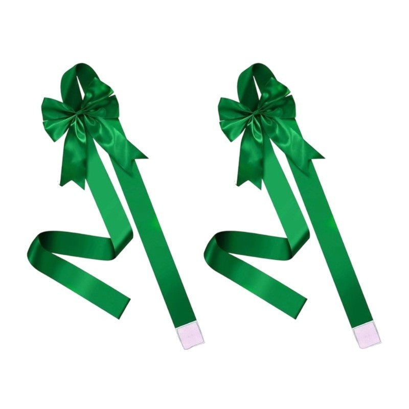 4PCS Fabric Bowknots for Christmas Decors Holiday Party Wedding Decoration