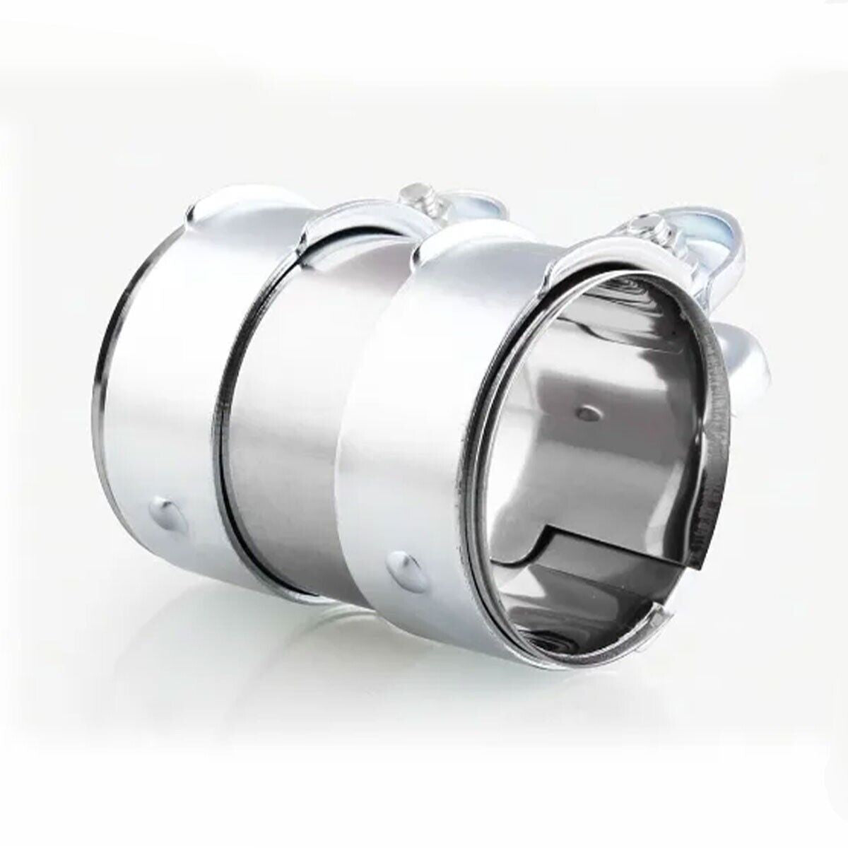 2 inch 51mm Exhaust Tube Pipe Connector Joiner Sleeve Clamp Connector Universal