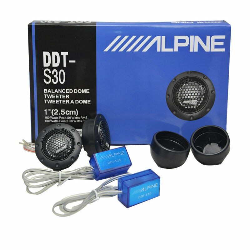 4Ohm 180W Dome Balanced Car Loudspeaker Auto Audio Tweeter Crossove DDT-S30