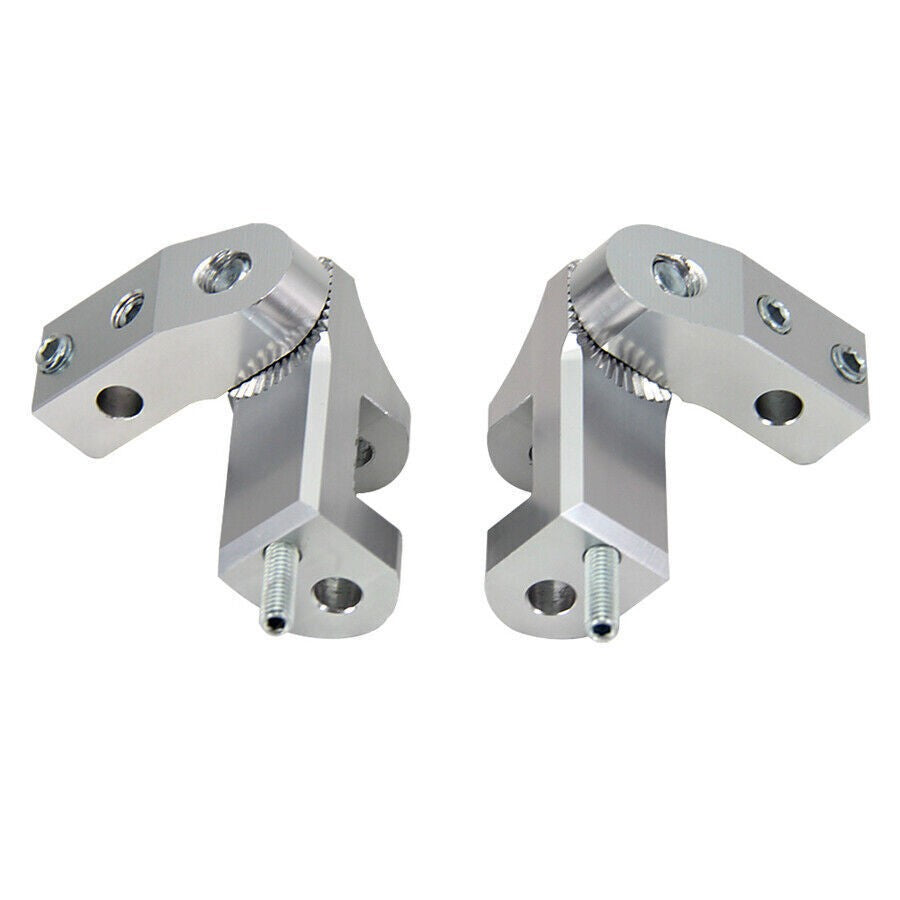 Pair Motorcycle Foot peg CNC Aluminum Passenger Footpeg Lowering Kit Universal