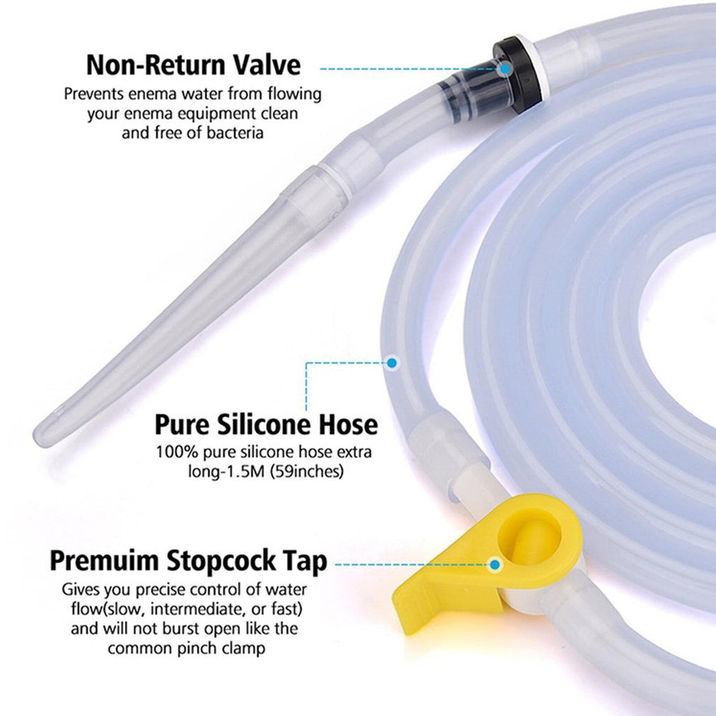 Enema Bag Kit Colonic Irrigation Coffee Enema Bag Home 2L Douche Colon Cleanse