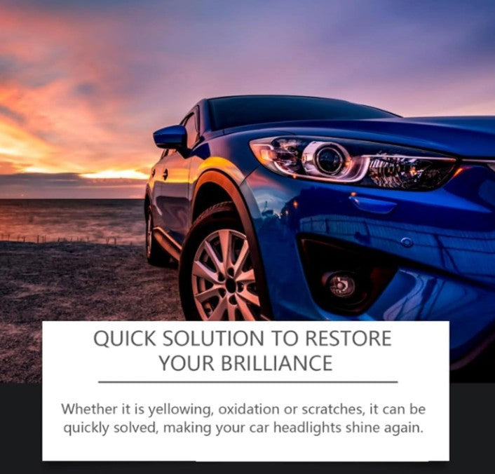 Q4 Headlight Restoration,Automotive Tourgoing Headlamp Restoration Fluid Kit