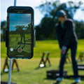Adjustable Golf Phone Holder Swing Recording Cellphone Clip Alignment Sticks