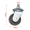 2pc Generic Floor Jack Casters Direct Replace 12mm Stem Horizontal Jack Casters