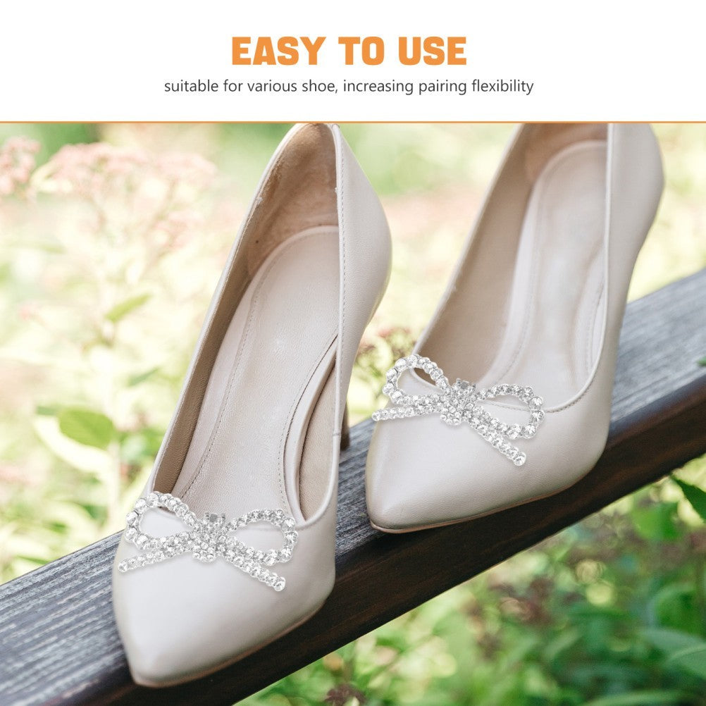 Shoe Jewelry Clips Shoes Brooches for Women Bow Shaped Decoration Knot