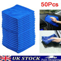 50PCS Microfiber Cleaning Towels Car Wash Dry Polish Auto Detailing Home Cloths
