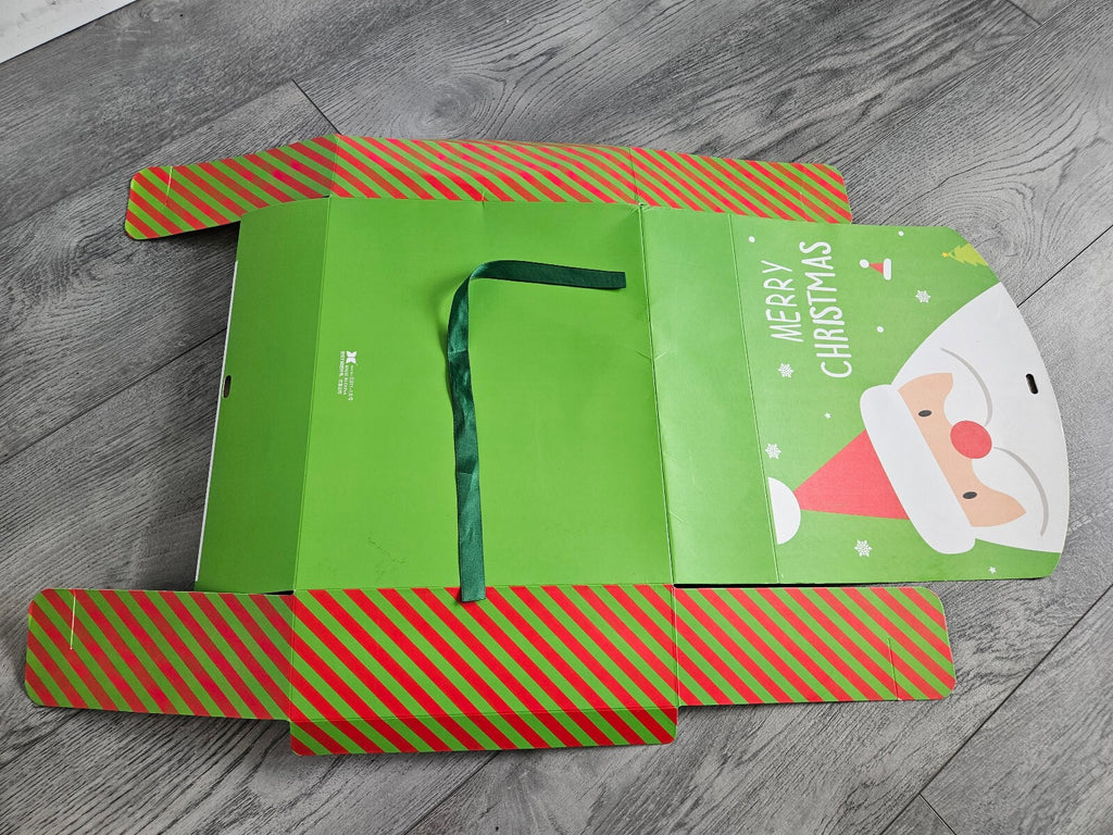 5PCS New Blank Christmas Gift Box, Red, Green, Xmas, Santa