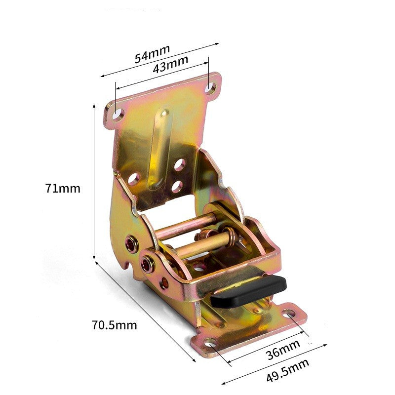 2 Lockable Folding Brackets, Self-Locking Hinges with Screws for Table and Bed